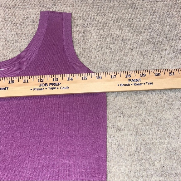 Exclusively Misook 100% Acrylic Tank Top Shirt Purple Women Size XS Extra Small - Picture 2 of 8